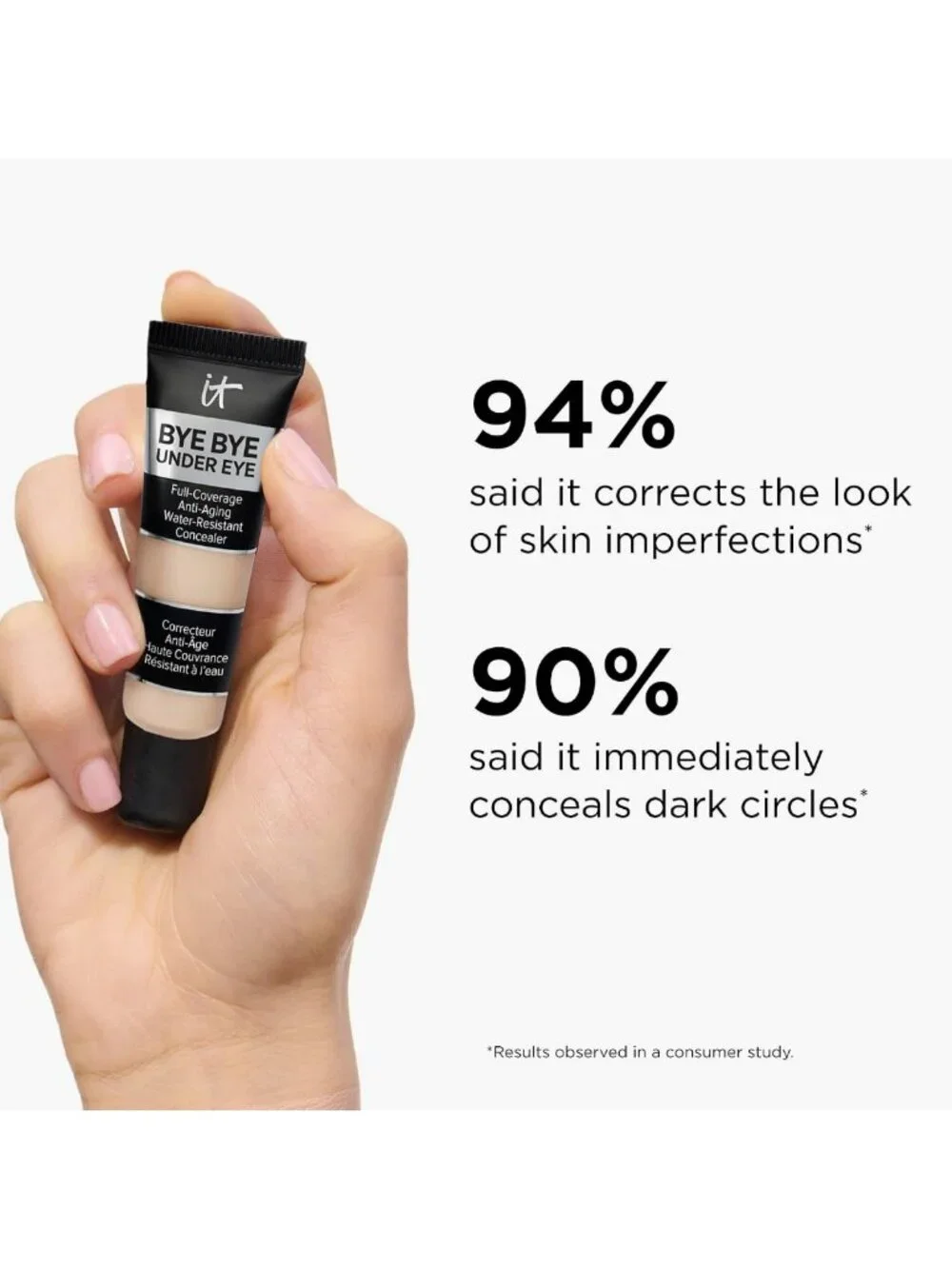 Full Coverage Anti-Aging Concealer for Dark Circles & Blemishes - Bye Bye Under